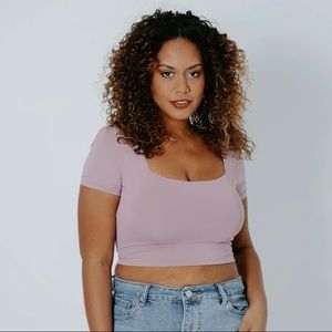 Klassy Network Square Neck Brami Crop